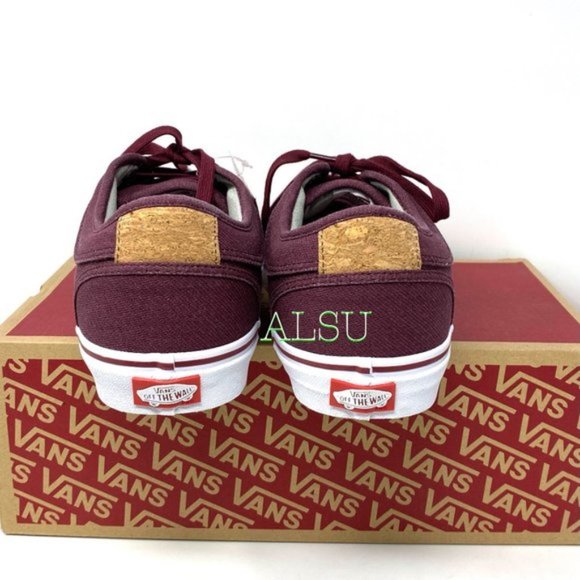 VANS Chukka Low Top Canvas Red Wine Casual Women’s Size 9 Sneakers VN000ZUMGPK - Picture 8 of 11